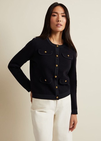 Phase Eight Libbyted Jackets Navy USA | 5476029-QX